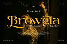 Browgia - Elegant Luxury Typeface