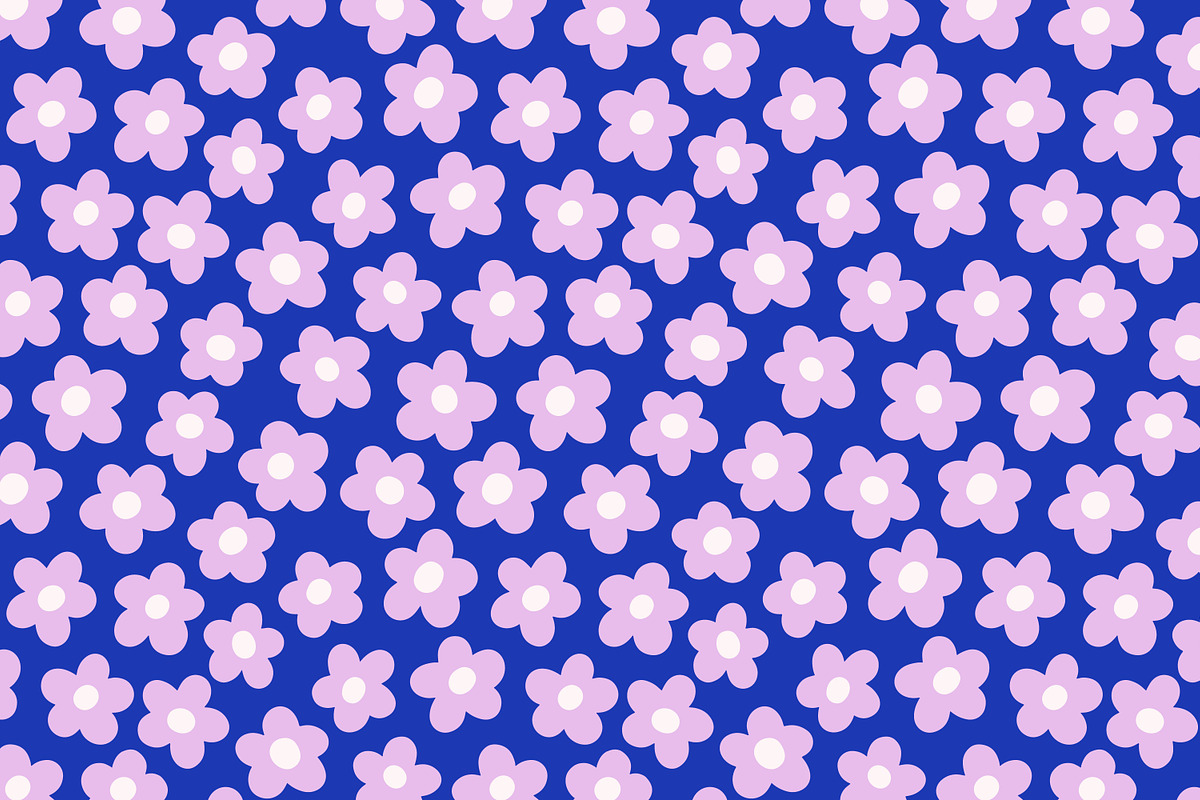 Groovy flowers on seamless patterns, a Pattern Graphic by Good Studio (Photo 4 of 10)
