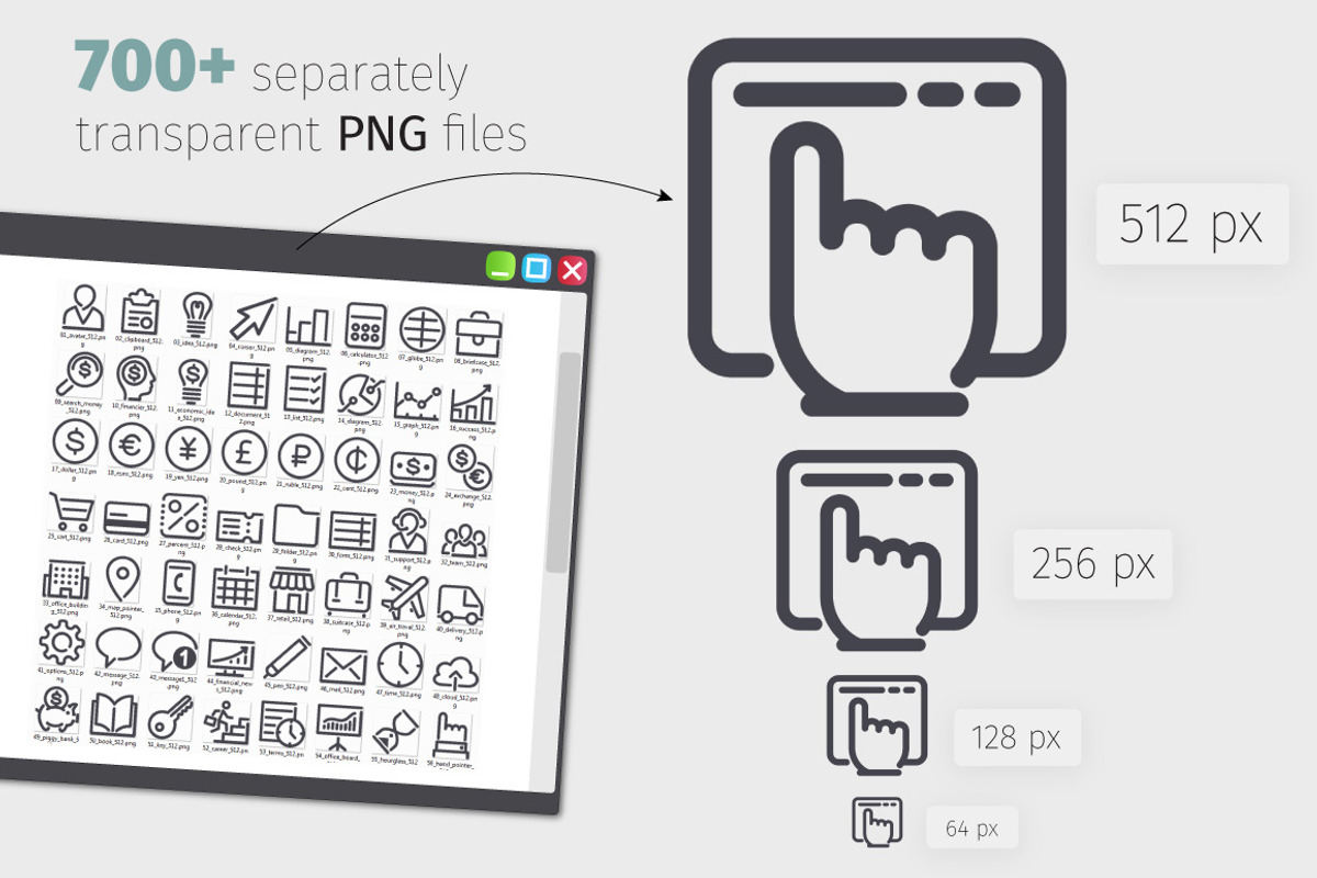 UI 700+ Line Icons Bundle, an Outline Icon by Voysla's Shop (Photo 5 of 8)