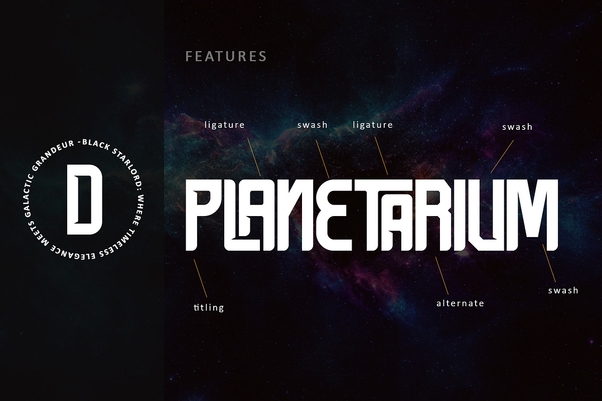 Black Starlord, a Sans Serif Font by Letterara (Photo 11 of 12)