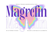 Magrefin Modern Display Font, a Serif Font by Letterena Studios (Thumbnail 1 of 15)