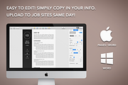 Modern Resume Template CV Word/Pages, a Resume Template by The Creative Resume (Thumbnail 8 of 8)