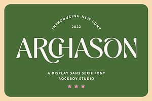 Archason - Modern Display Sans Serif