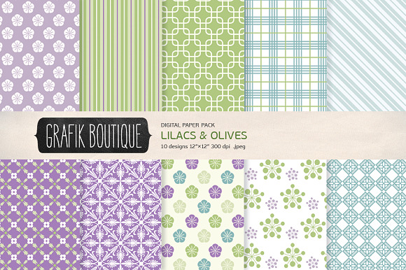 Traditional pattern digital paper preview 2