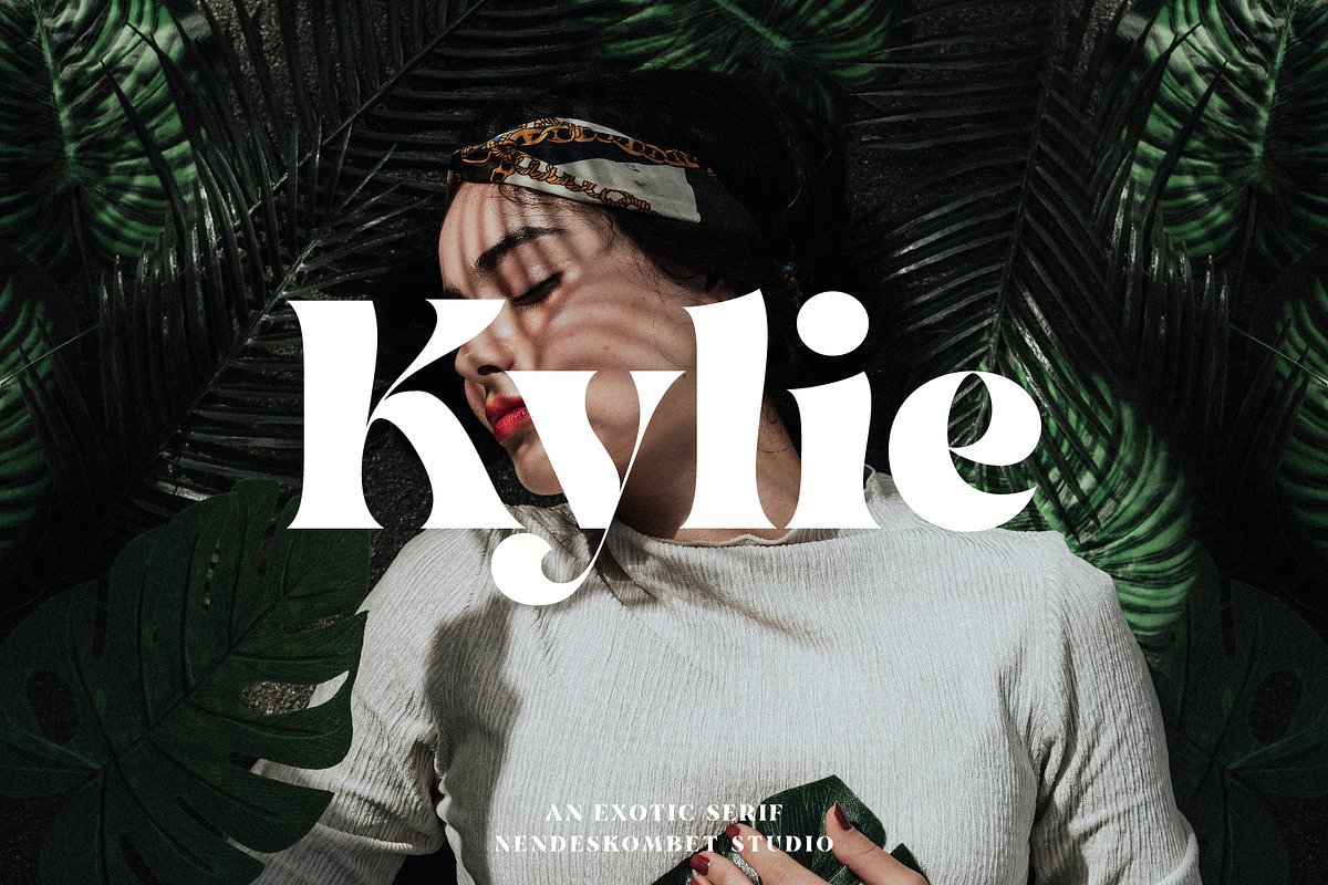 Kylie - Exotic Serif, a Serif Font by NendesKombet Studio (Photo 1 of 8)