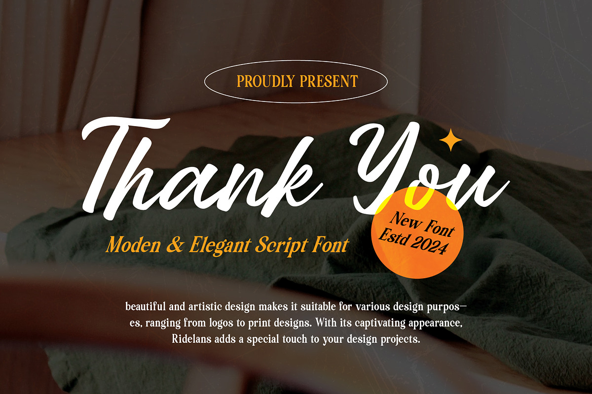 Ridelans - Modern Script, a Script Font by Lettermine (Photo 10 of 10)