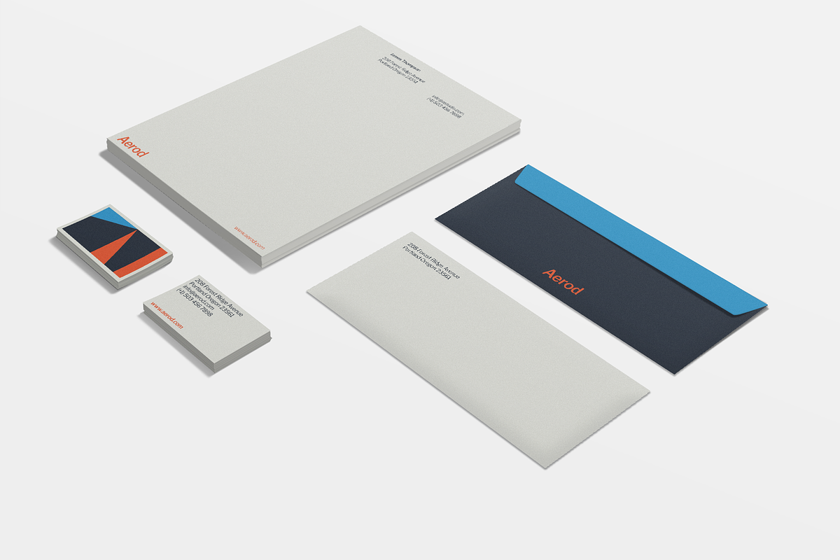 Modern Color Block Stationery Set, a Stationery Template by Viaduc (Photo 3 of 5)