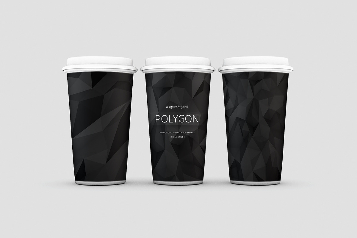 Polygon Dark Backgrounds | v3 preview 4