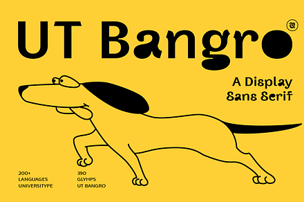 UT Bangro - A Bold Dsiplay Font