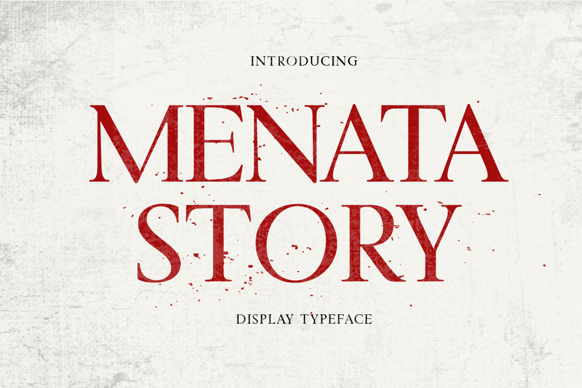 Menata Story Serif, a Serif Font by Yukita Creative (Photo 1 of 9)