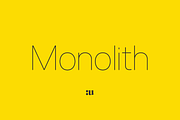 Monolith - Sans Family, a Sans Serif Font by Unio Designs (Thumbnail 1 of 11)