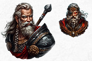 Celtic God Goddess clipart set, a Person Illustration by ThatsDesignArt (Thumbnail 8 of 12)