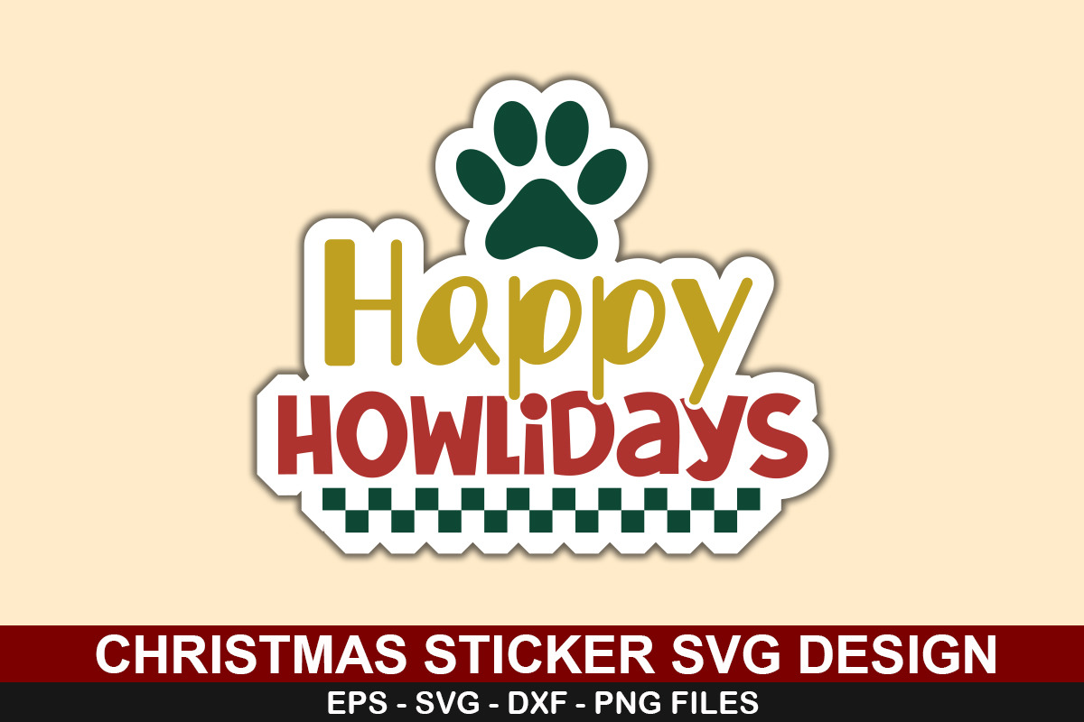 Christmas Sticker SVG Bundle, a Texture Graphic by crative8112 (Photo 3 of 7)