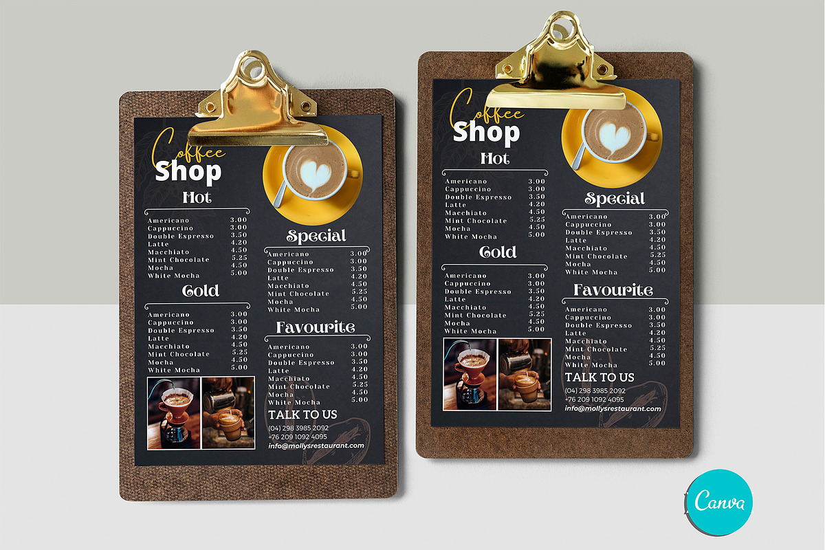 Coffee and bar menu template, a Flyer Template by iloveTemplate (Photo 3 of 3)