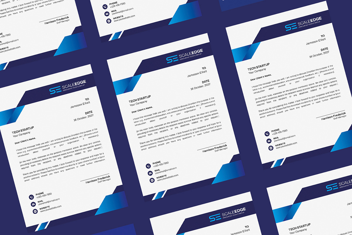 Scaleedge - Letterhead, a Print Template by Esensifiksi.studio (Photo 2 of 3)
