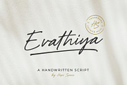 Evathiya Natural & Authentic, a Handwritten Font by Haps Space (Thumbnail 1 of 7)