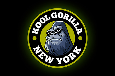 Cool Gorilla Logo, a Poster Template by Suhandi