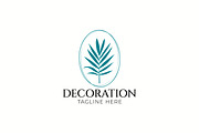 Palm Leaf Logo Decoration Minimalist, a Branding & Logo Template by Signatoro (Thumbnail 1 of 3)