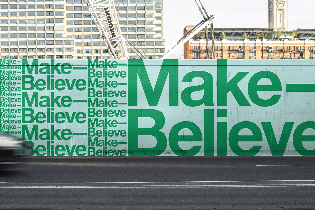 Urban hoarding outdoor mockup, a Print Template by MakeBelieve