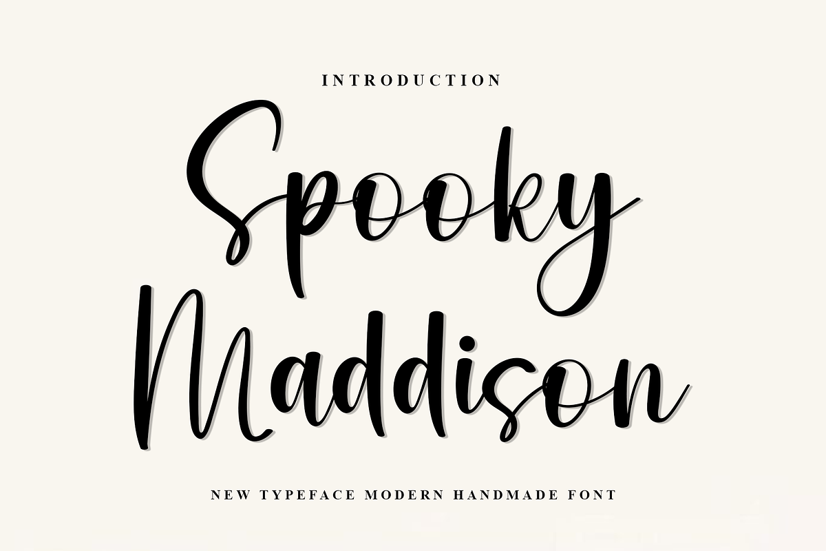 Spooky Maddison, a Handwritten Font by FreshTypeINK (Photo 1 of 8)