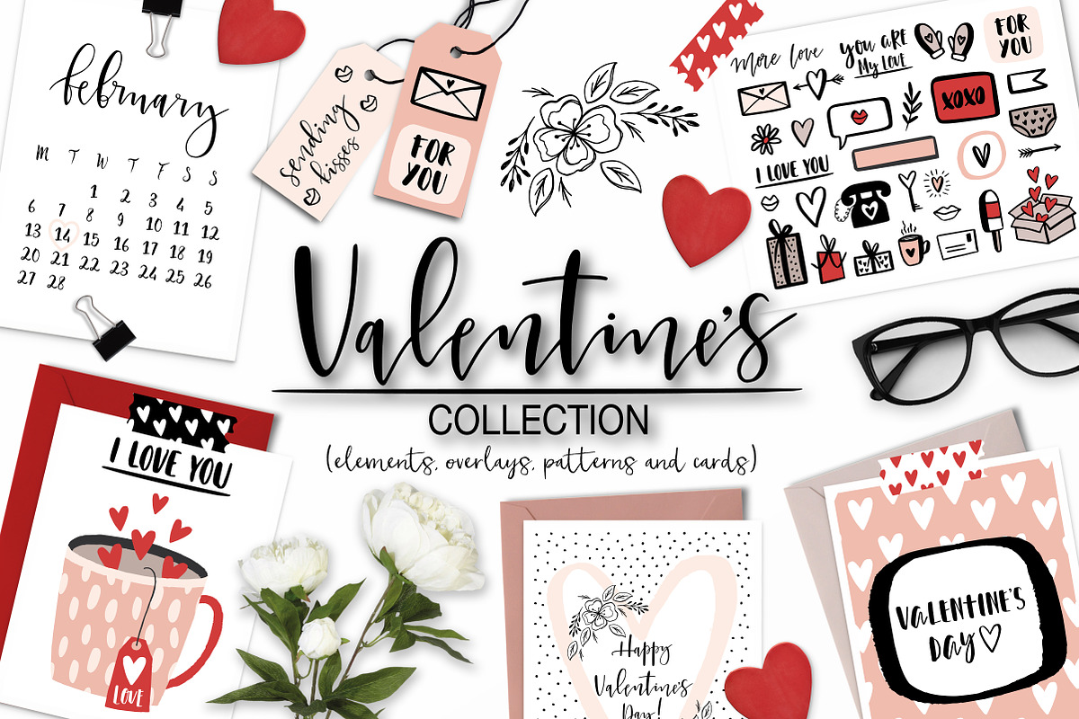 Valentine's Day Overlays & Clipart, an Object Graphic by lokko studio (Photo 1 of 8)