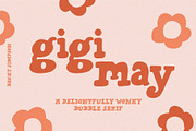 Gigi May • Kids' Bubble Serif Font, a Serif Font by Becky Simpson (Thumbnail 1 of 15)