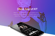 Soundify Music App UI Kit, an UI Kit Template by Designerbundle (Thumbnail 2 of 4)