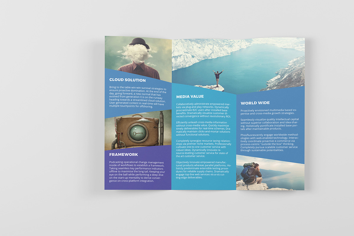 Tri Fold Brochure Mockup, a Print Template by zokidesign (Photo 15 of 16)