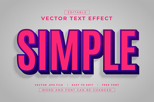 Simple 3D Text Effect | EPS, a Layer Style Add-On by padilah_a