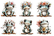 Whimsical Spring Frog Clipart, an Illustration by Dream Creation (Thumbnail 3 of 6)
