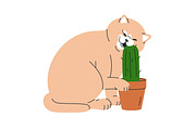 Cute, funny, comic cats. Cartoon set, an Animal Illustration by Good Studio (Thumbnail 11 of 20)