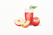 Apple Food Clipart, a Food Illustration by New-School-Wave (Thumbnail 2 of 5)