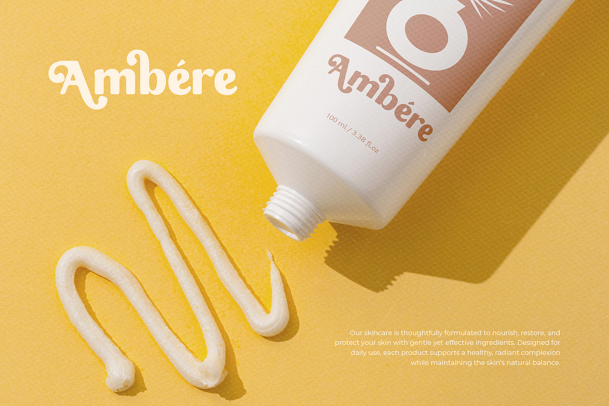 Bisque Veloute | Retro Sans Font, a Sans Serif Font by Krismagraph (Photo 7 of 10)