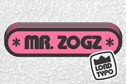 Zippers — Retro Surfy Display Font, a Font by Mikey Weeks (Thumbnail 5 of 8)