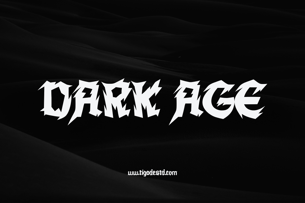 Dark Age Black Metal Font, a Blackletter Font by Tigadestd Type (Photo 2 of 10)