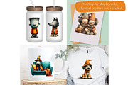 Spooky Halloween Clipart Bundle, a Seasonal Illustration by Nicole Branger Art (Thumbnail 15 of 22)