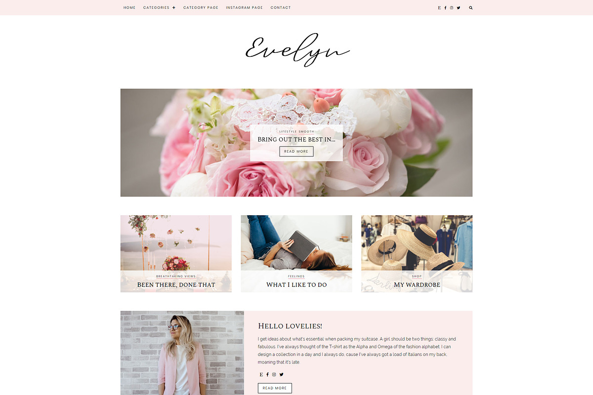 WordPress Blog Theme - Evelyn, a WordPress Template by LucaThemesCom (Photo 2 of 3)