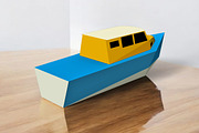 Fishing boat favor - 3d papercraft, a Print Template by PAPER amaze (Thumbnail 2 of 6)