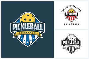 Pickleball Logo Sport Design Vector