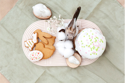 Beautiful Easter table setting