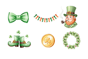 Watercolor St. Patrick’s Day Clipart, a Seasonal Illustration by BerryPieArt (Thumbnail 4 of 4)