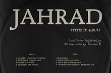 Jahrad Serif typeface