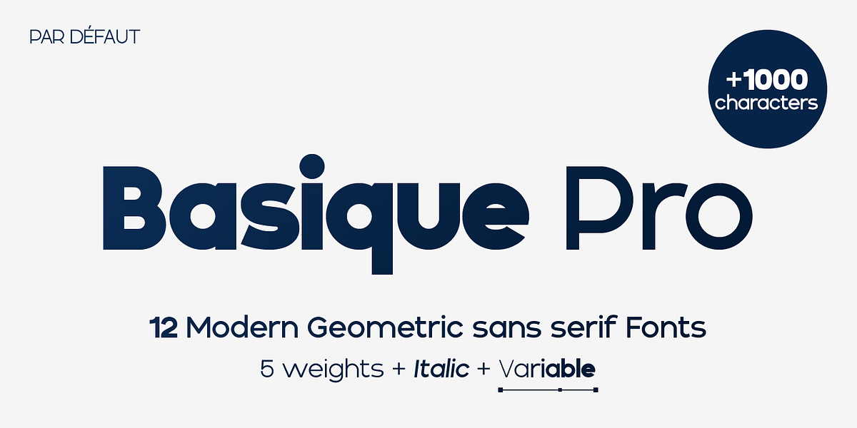 Basique Pro, a Sans Serif Font by Par Défaut (Photo 1 of 7)