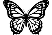 Elegant Butterfly Silhouette, an Object Graphic by Creativeshirt (Thumbnail 16 of 17)