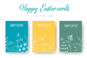 Happy Easter flyers|Easter eags card, a Card Template by Tati_Kli