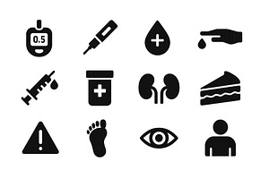 Health and wellness symbols, a Healthcare Illustration by ZinetroN