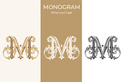MM Wedding Monogram Logov, a Branding & Logo Template by LogoAV (Thumbnail 4 of 6)