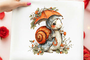 Whimsical Spring Snail Clipart, an Illustration by designcity5 (Thumbnail 5 of 5)