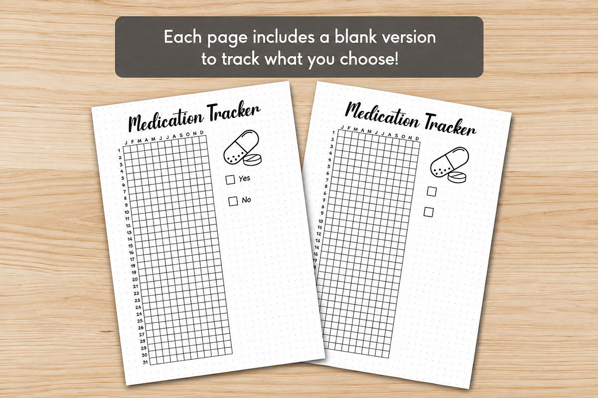 Mental Health Trackers Bundle, a Stationery Template by DreamyOverlay (Photo 4 of 8)