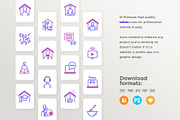 Staying At Home | 32 Icons Set, a Solid Icon by Marina Silence (Thumbnail 10 of 18)